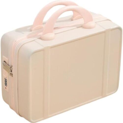 Large Capacity Suitcase Makeup Bag Luggage Trolley Handcarry Bag Travel Bag (Pink)