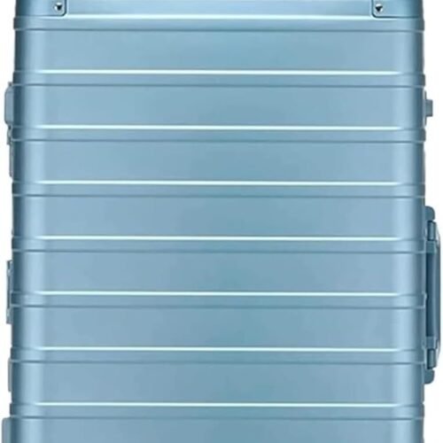 Luggage Classic Aluminum Frame Suitcase with  Lock No Zipper with Silent Wheels Suitcases with Wheels(F,20")