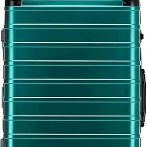 Durable Suitcase for Women Classic Aluum Frame Suitcase with Lock No Zipper with Silent Wheels Retro Suit Case,E-24