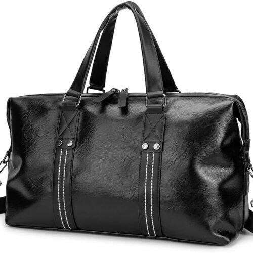 Travel Duffel Bag Waterproof Leather Weekend Bag Overnight Handbag shoulder bag
