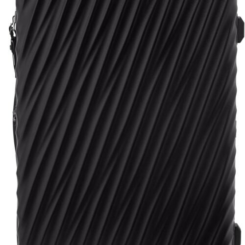 19  Extended Trip Expandable 4 Wheel Packing Case - Durable Hard Shell Zipper Expansion Checked Bag - Suitcase - Matte Black